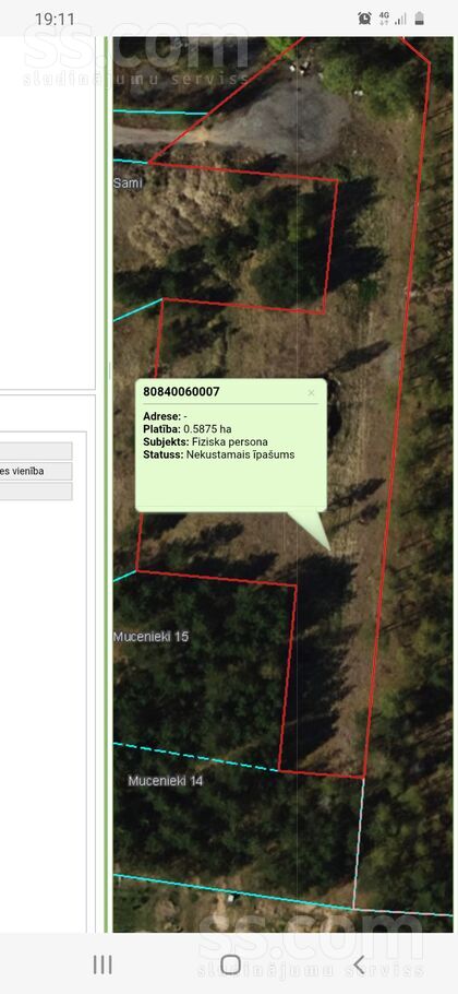 Priedaines iela, Mucenieki, Rīgas rajons, Ropažu nov. — zeme