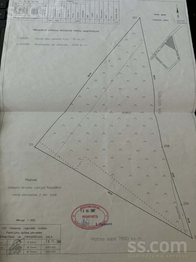 Gaujas iela 10, Valka un raj., Valka — zeme