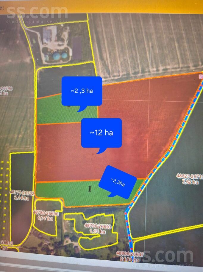 Vircavas, Vircava, Jelgava un raj., Vircavas pag. — zeme