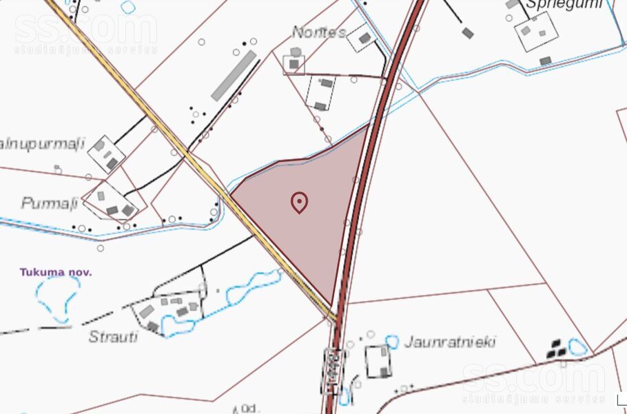 Strautlejas, Tukums un raj., Tukums — zeme