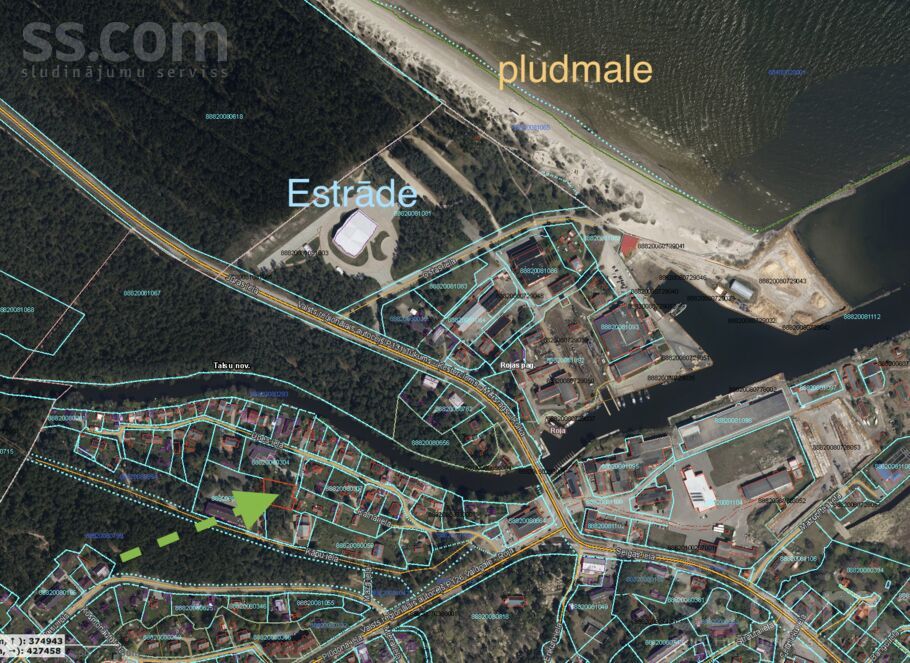 Upes 9a, Roja, Talsi un raj., Rojas pag. — zeme