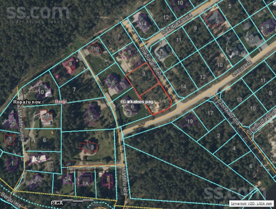 Priežukalna iela 1, Berģi, Rīgas rajons, Garkalnes nov. — zeme