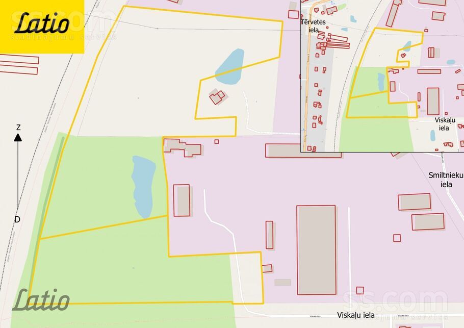 Viskaļu, Jelgava un raj., Jelgava — zeme