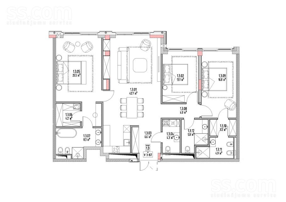 Dzintaru prospekts 21, Jūrmala — dzivoklis