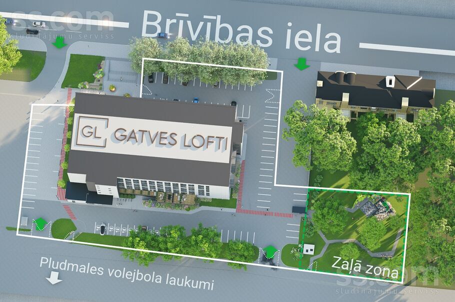 Brīvības iela 201, Rīga, Teika — telpa