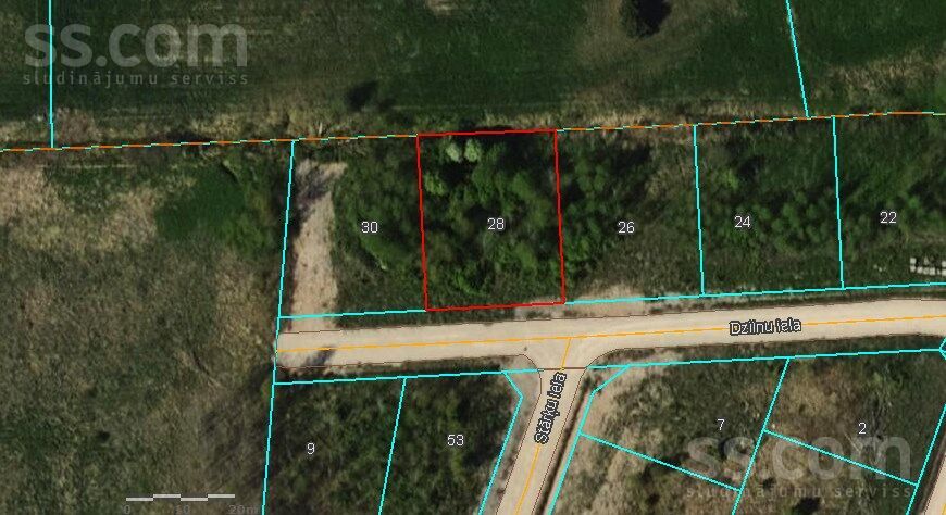 Dzilnu iela 28, Rīgas rajons, Salaspils — zeme
