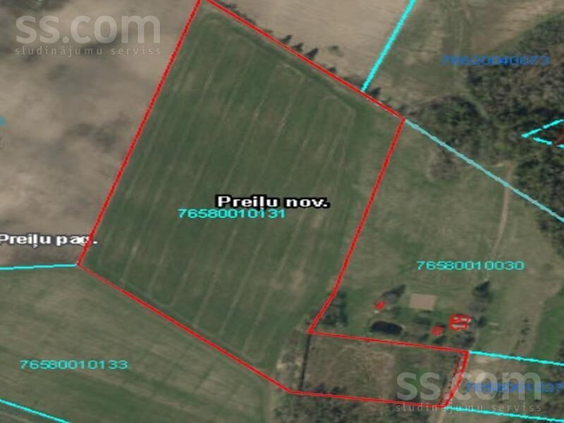 Kaušu mājas, Ivdrīši, Preiļi un raj., Preiļu pag. — zeme