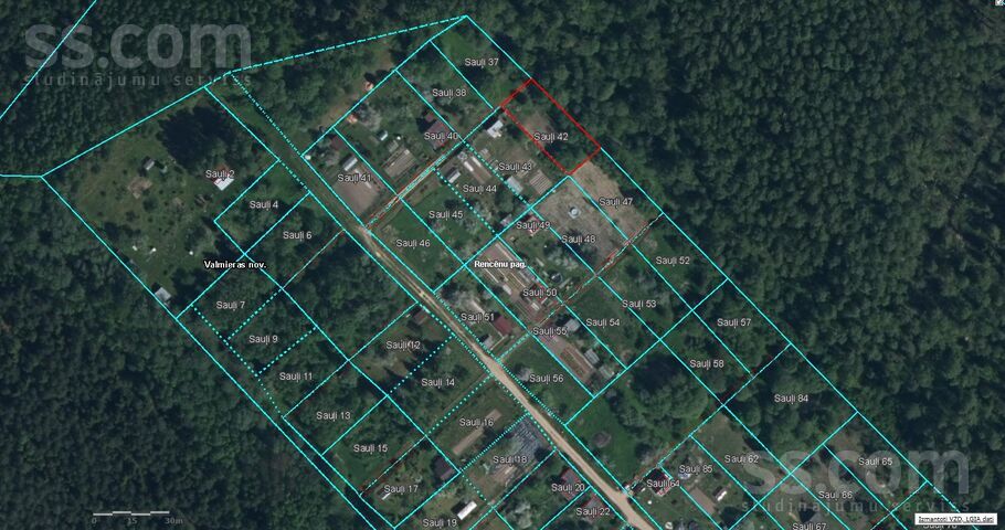 Sauļi 6, Sauļi, Valmiera un raj., Rencēnu pag. — zeme