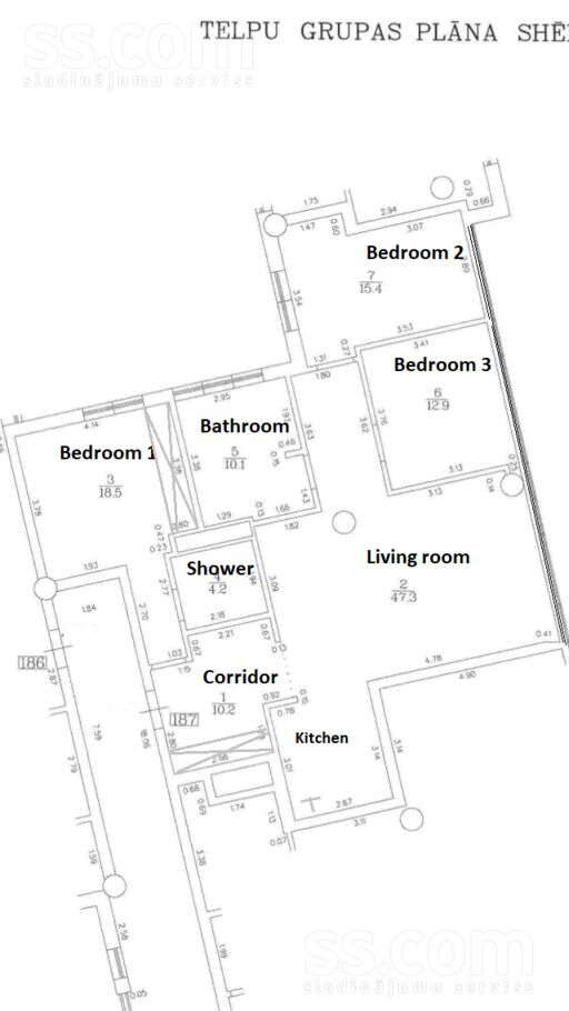 Republikas laukums 3, Rīga — dzivoklis